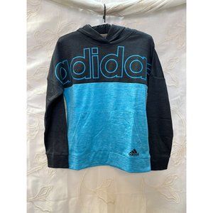 NWT Adidas Black & Blue Hoodie Youth Medium (10-12)